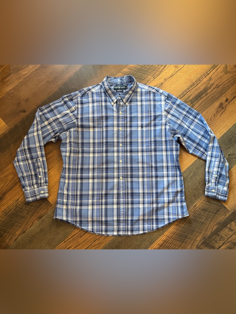 Ralph Lauren Polo Shirt Custom Fit Button Down Vintage Shirt Excellent
